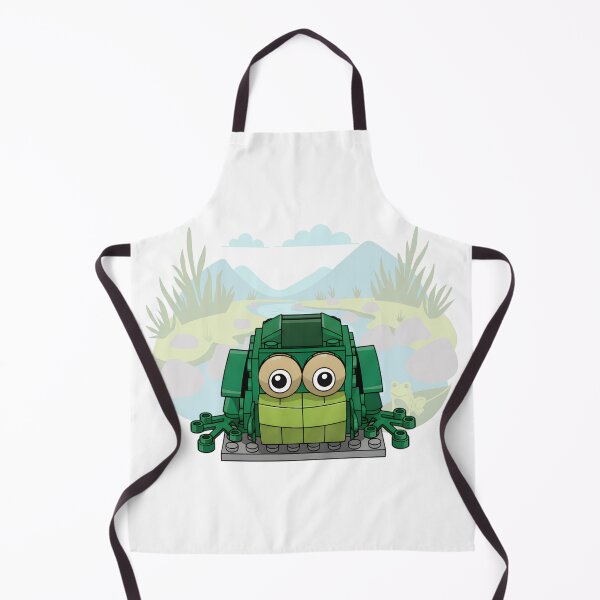 Item preview, Go Green Brick Frog - Cute Building Block Toy Character designed and sold by HumTumMe.
