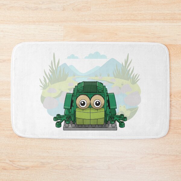 Item preview, Go Green Brick Frog - Cute Building Block Toy Character designed and sold by HumTumMe.
