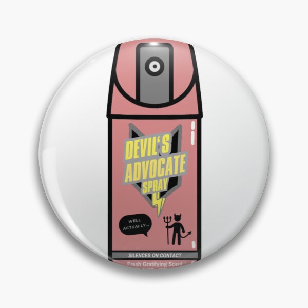 Item preview, devil's advocate spray law school humor designed and sold by magicalpanicmachine.