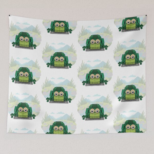 Item preview, Go Green Brick Frog - Cute Building Block Toy Character designed and sold by HumTumMe.