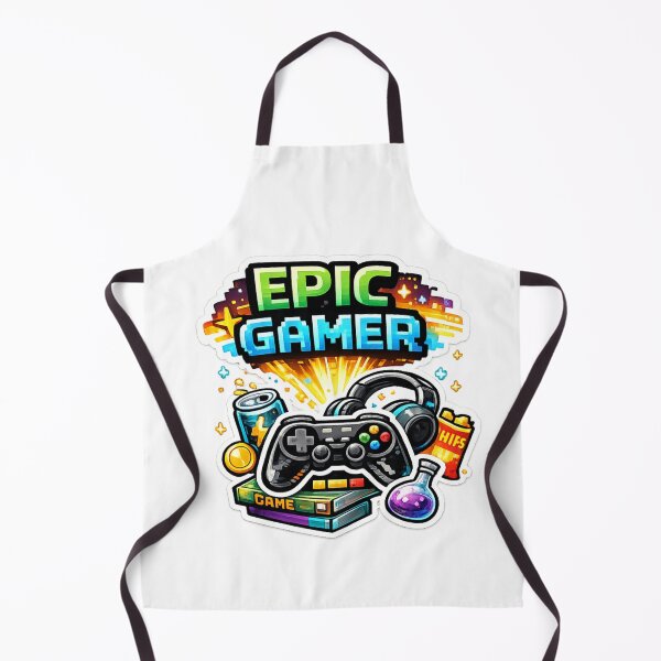 Item preview, Epic Gamer Gaming Setup Sticker Style Design designed and sold by Wolf Creator.
