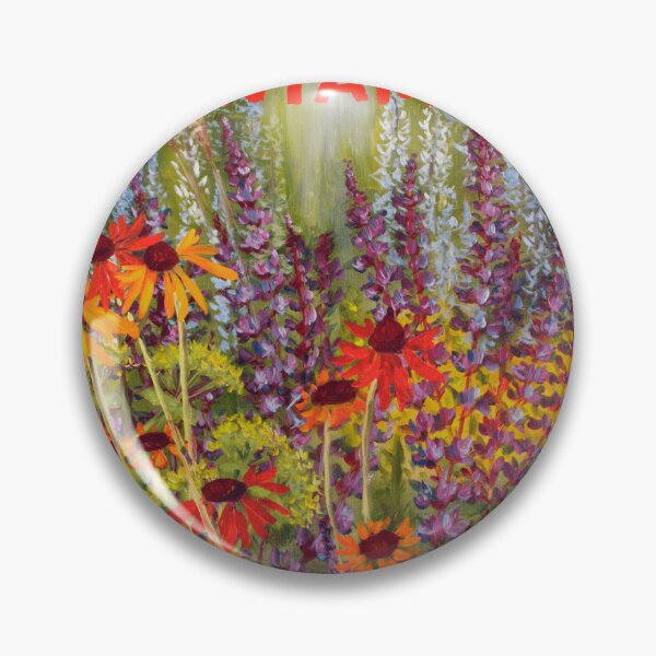 Item preview, Untamed - Golden Echinacea Meadow Ellipse designed and sold by JurateArt-DK.