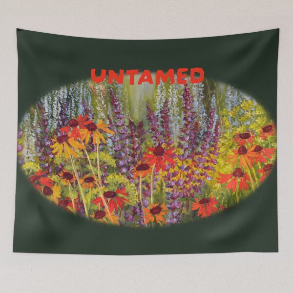 Item preview, Untamed - Golden Echinacea Meadow Ellipse designed and sold by JurateArt-DK.