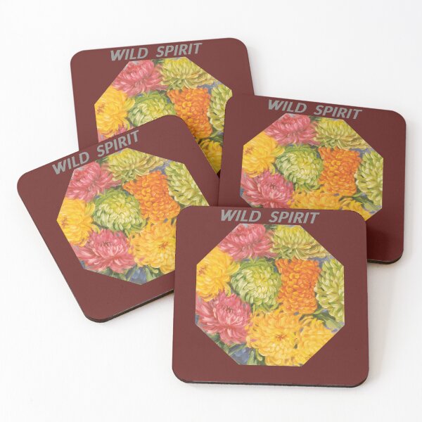 Item preview, Royal Chrysanthemums - Wild Spirit Floral Octagon designed and sold by JurateArt-DK.