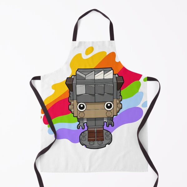 Item preview, Brick Chibi Style Character with Gray Hair and Brown Outfit designed and sold by HumTumMe.