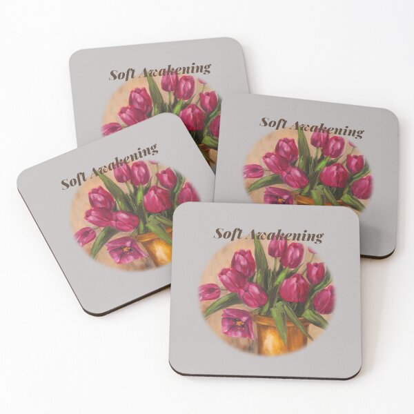 Item preview, "Soft Awakening'' – Violet Tulips Art  designed and sold by JurateArt-DK.