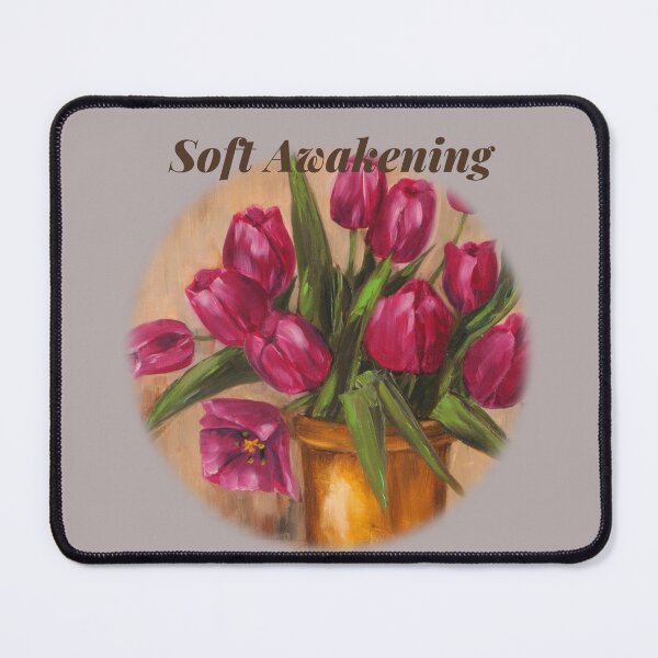 Item preview, "Soft Awakening'' – Violet Tulips Art  designed and sold by JurateArt-DK.