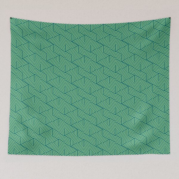 Item preview, Green Hexgonal Checkers - Geometric Abstract Pattern - Sympathy Gifts designed and sold by RoyalStarsPatts.