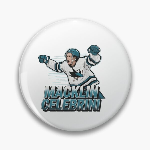 Item preview, Macklin Celebrini San Jose Hockey Fan Art T-Shirt - Teal & White Graphic Tee designed and sold by FarDesign.