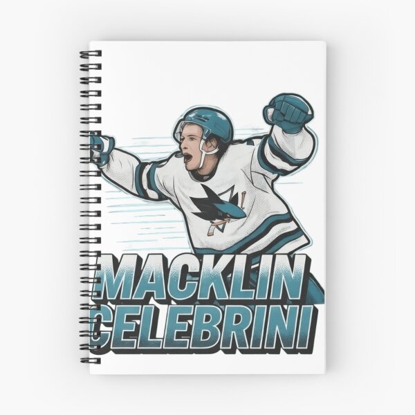 Item preview, Macklin Celebrini San Jose Hockey Fan Art T-Shirt - Teal & White Graphic Tee designed and sold by FarDesign.