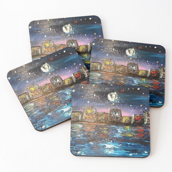 Item preview, Starry night landscape over the water designed and sold by Caishi.