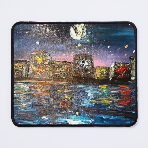 Item preview, Starry night landscape over the water designed and sold by Caishi.