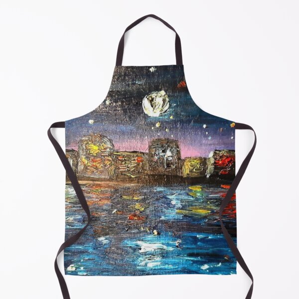 Item preview, Starry night landscape over the water designed and sold by Caishi.