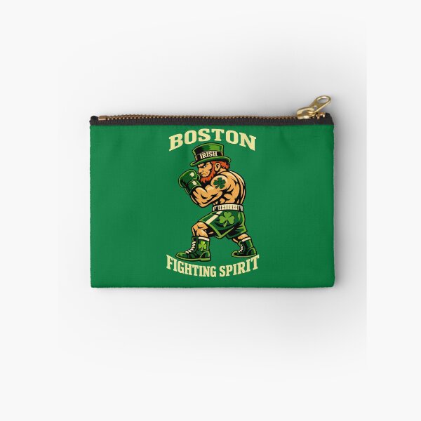 Item preview, Boston Fighting Spirit Irish Leprechaun Boxer Shamrock designed and sold by MojaveTradePost.