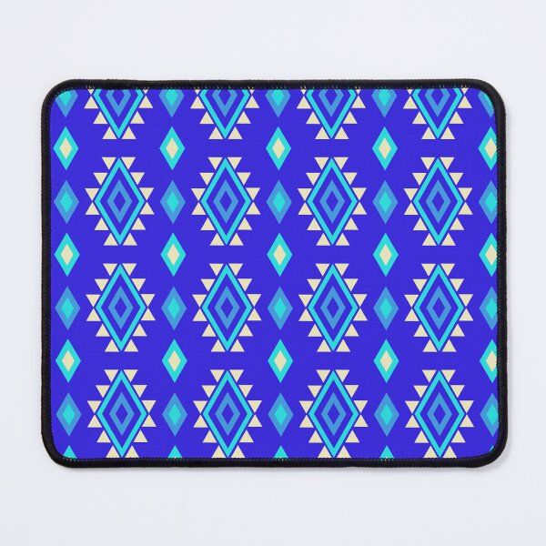 Item preview, Blue Afrocentric Texture - Ethnic Polynesian Tribal  - Gifts For Her designed and sold by RoyalStarsPatts.