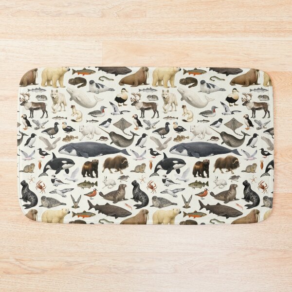 Item preview, Animals of the Arctic Retro Style Identification Chart designed and sold by kakarikihill.