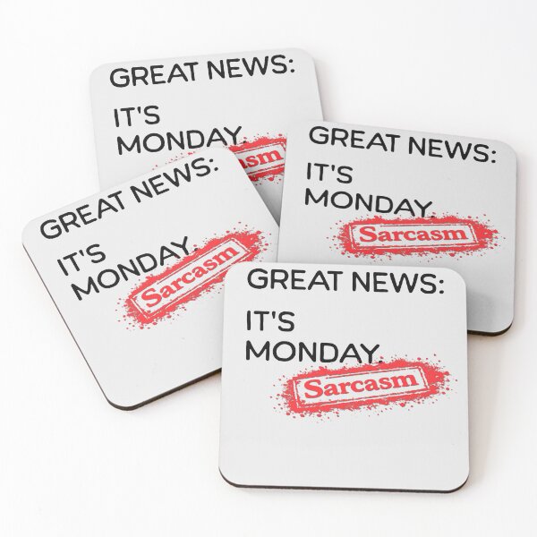 Item preview, Great News: It's Monday.  [Sarcasm Stamp] designed and sold by FoxBaine Designs.
