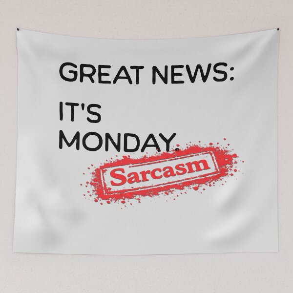 Item preview, Great News: It's Monday.  [Sarcasm Stamp] designed and sold by FoxBaine Designs.