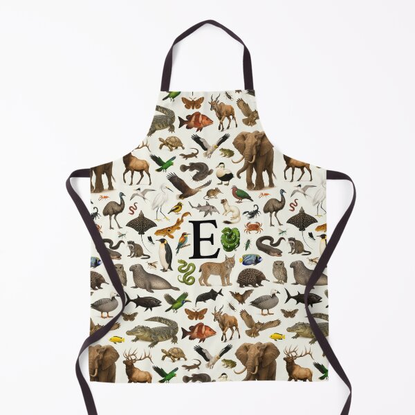 Item preview, Letter E Animal Alphabet Retro Identification Chart designed and sold by kakarikihill.