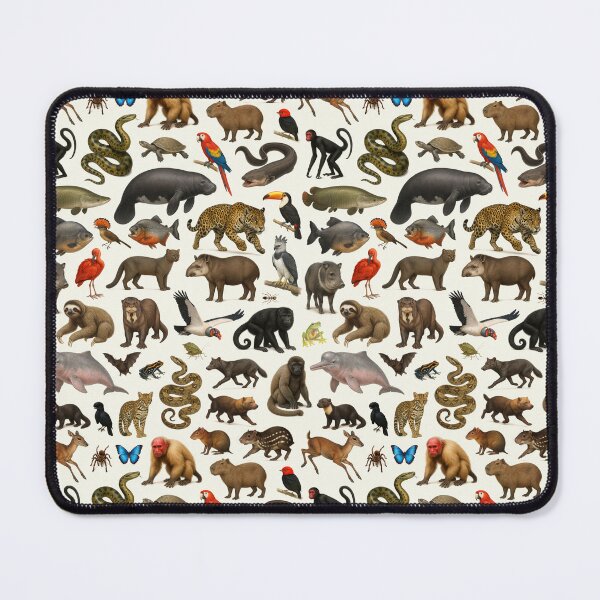 Item preview, Animals of the Amazon Rainforest Wildlife Identification Chart designed and sold by kakarikihill.