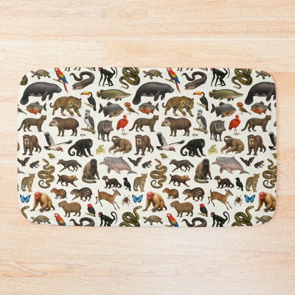 Item preview, Animals of the Amazon Rainforest Wildlife Identification Chart designed and sold by kakarikihill.