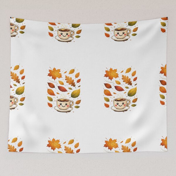 Item preview, Botanical Tea Cup – Nature-Inspired Illustration designed and sold by Joyfulfabric.