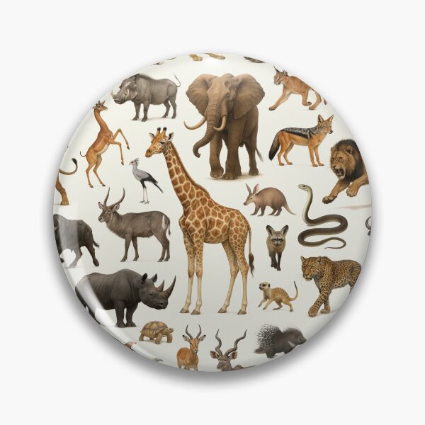 Item preview, Animals of the African Savanna Wildlife Identification Chart designed and sold by kakarikihill.