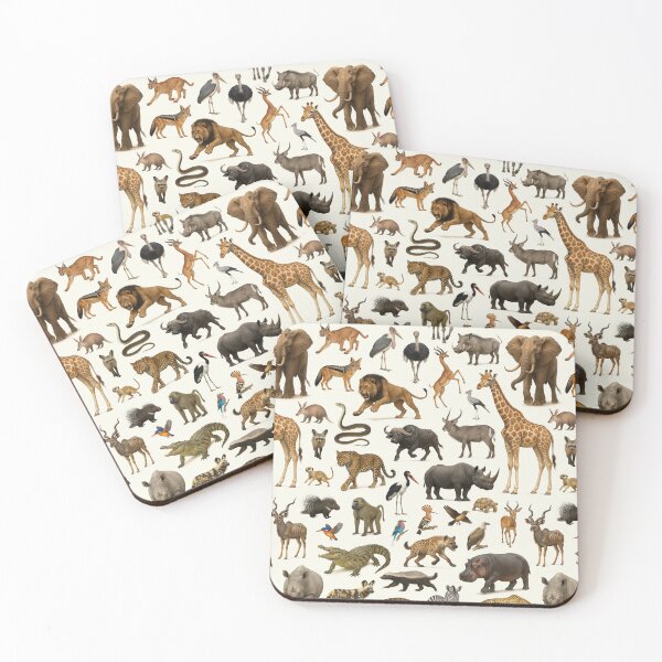 Item preview, Animals of the African Savanna Wildlife Identification Chart designed and sold by kakarikihill.