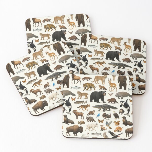 Item preview, Animals of the United States Wildlife Identification Chart designed and sold by kakarikihill.