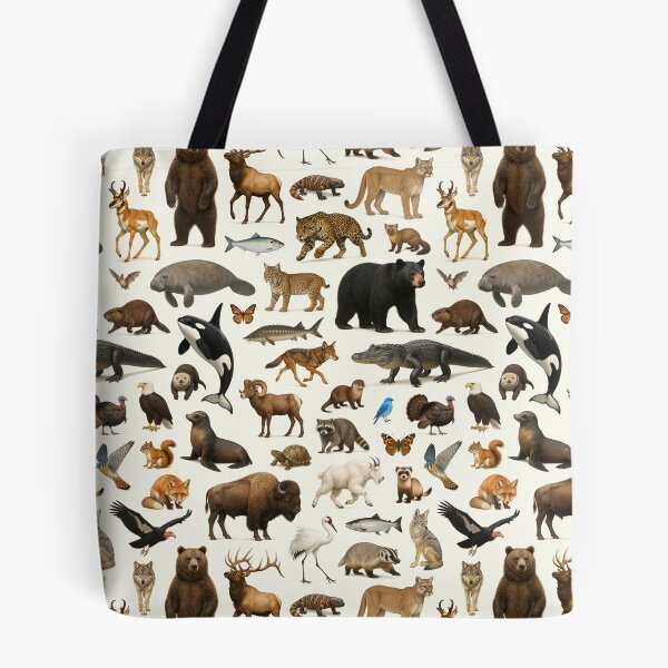 Item preview, Animals of the United States Wildlife Identification Chart designed and sold by kakarikihill.