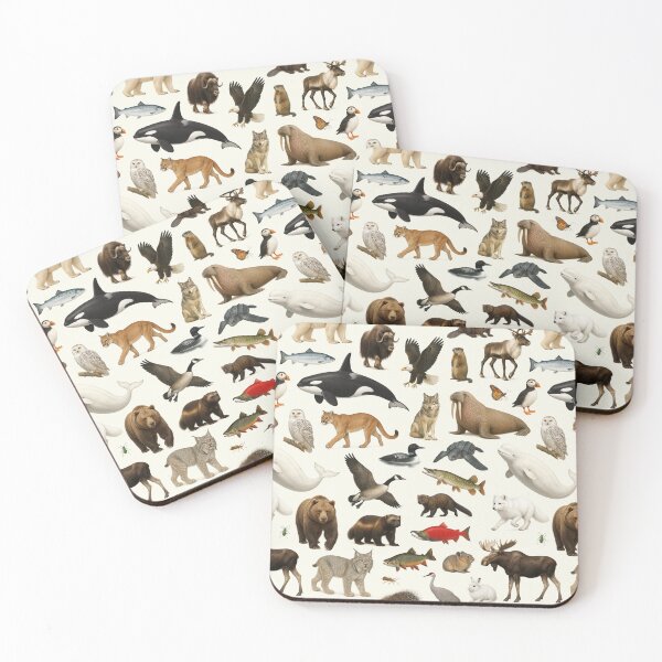 Item preview, Animals of Canada Retro Wildlife Identification Chart designed and sold by kakarikihill.