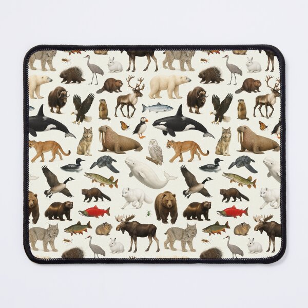 Item preview, Animals of Canada Retro Wildlife Identification Chart designed and sold by kakarikihill.