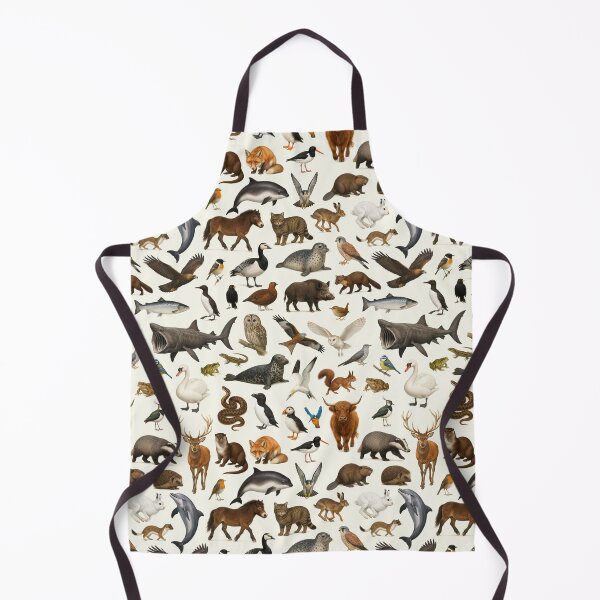 Item preview, Animals of The British Isles Retro Wildlife Identification Chart designed and sold by kakarikihill.