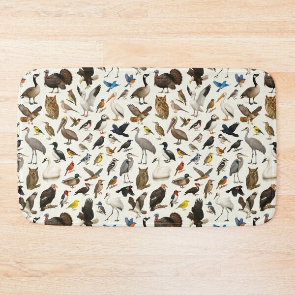 Item preview, Birds of North America Retro Wildlife Identification Chart designed and sold by kakarikihill.
