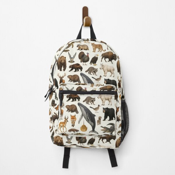 Item preview, Animals of North America Retro Wildlife Identification Chart designed and sold by kakarikihill.