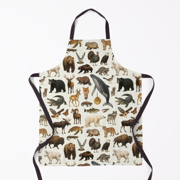 Item preview, Animals of North America Retro Wildlife Identification Chart designed and sold by kakarikihill.