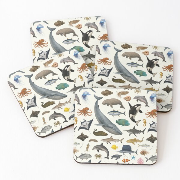 Item preview, Marine Life of the Indian Ocean Identification Chart designed and sold by kakarikihill.