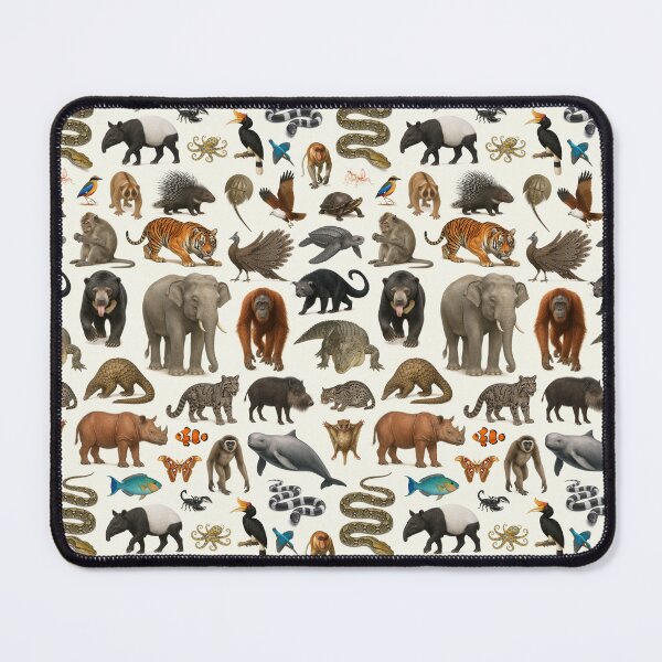 Item preview, Animals of Malaysia Retro Wildlife Identification Chart designed and sold by kakarikihill.