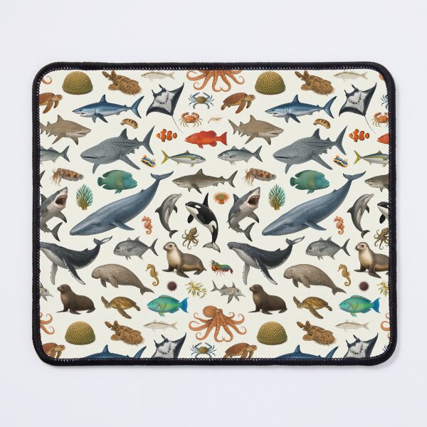 Item preview, Marine Life of Australia Retro Wildlife Identification Chart designed and sold by kakarikihill.