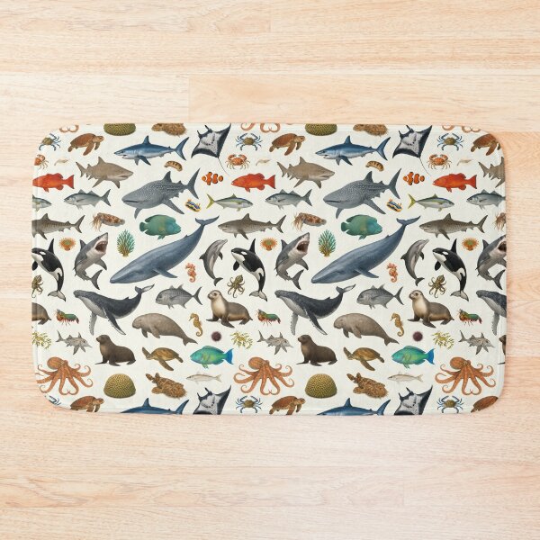 Item preview, Marine Life of Australia Retro Wildlife Identification Chart designed and sold by kakarikihill.