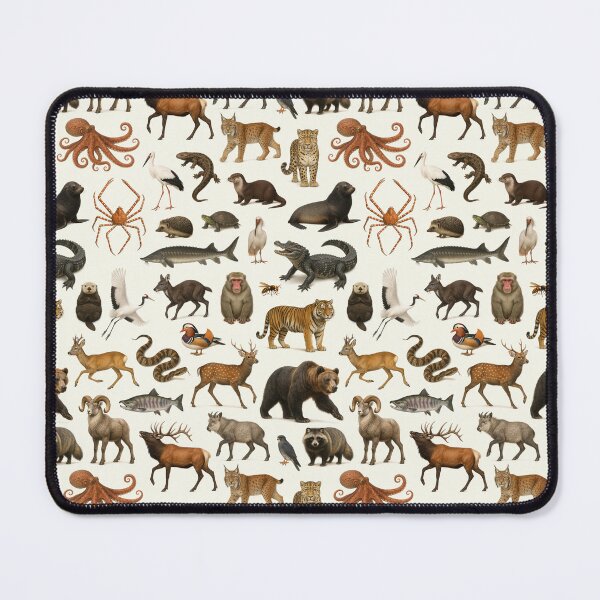 Item preview, Animals of the Far East Retro Wildlife Identification Chart designed and sold by kakarikihill.