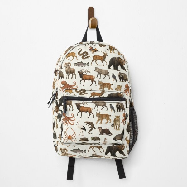Item preview, Animals of the Far East Retro Wildlife Identification Chart designed and sold by kakarikihill.