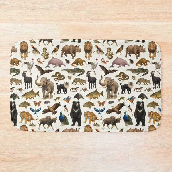 Item preview, Indian Animals Retro Wildlife Identification Chart designed and sold by kakarikihill.