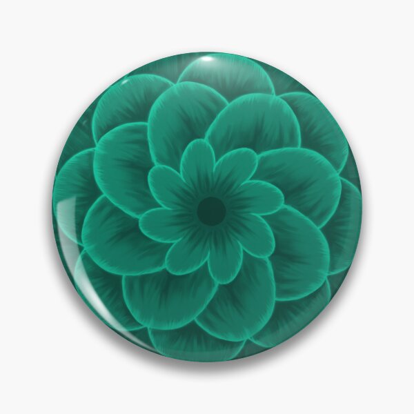 Item preview, Teal flower designed and sold by lovelypatterns.