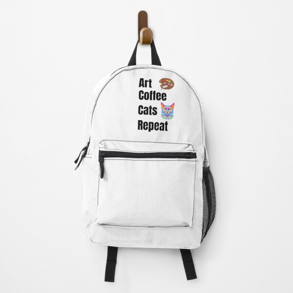 Item preview, Art Coffee Cats Repeat-Colorful Artistic Cat Lover Design  designed and sold by SihameArtify.