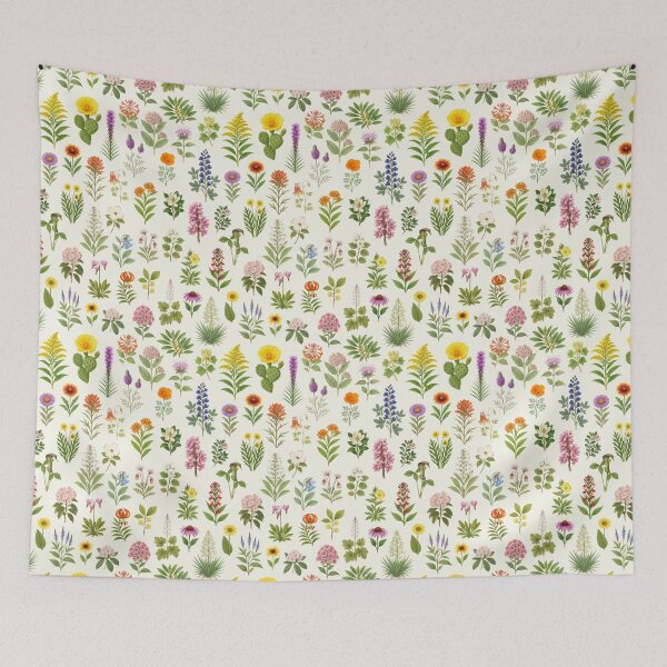 Item preview, Flowers of North America Retro Plant Identification Chart designed and sold by kakarikihill.