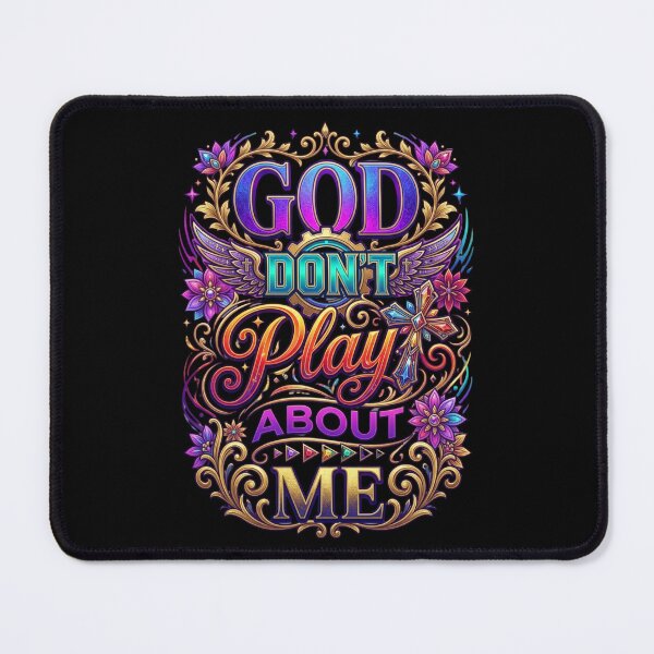 Item preview, God Dont Play About Me Colorful Faith Quote designed and sold by DigitalMomy.