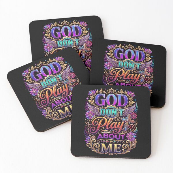 Item preview, God Dont Play About Me Colorful Faith Quote designed and sold by DigitalMomy.