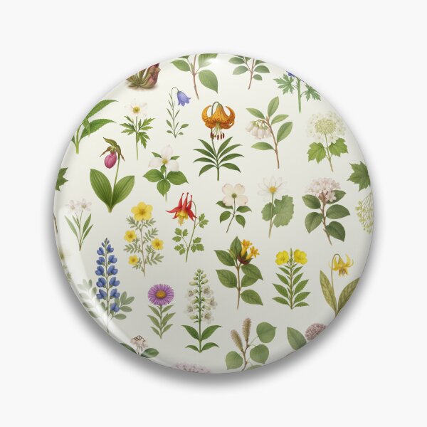 Item preview, Flowers of Canada Retro Botanical Plant Identification Chart designed and sold by kakarikihill.