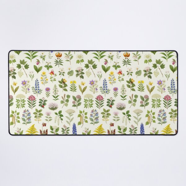 Artikelvorschau, Blumen Kanadas – Retro-Tabelle zur botanischen Pflanzenbestimmung entworfen und verkauft von kakarikihill.